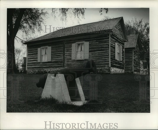 1962 Press Photo Surgeon's quarters at Ft. Winnebago near Portage, Wisconsin- Historic Images