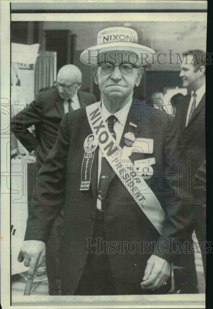 1968 Press Photo Felix Kucharski may be oldest delegate at GOP convention- Historic Images