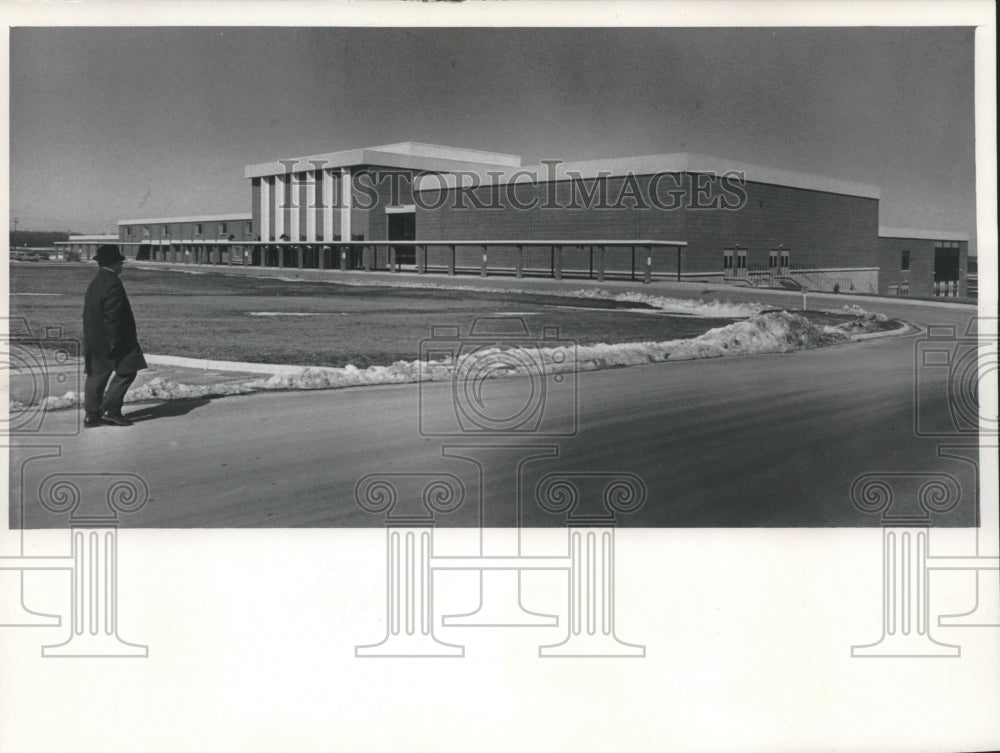 1969 Press Photo The New Plymouth High School, Plymouth, Wisconsin- Historic Images