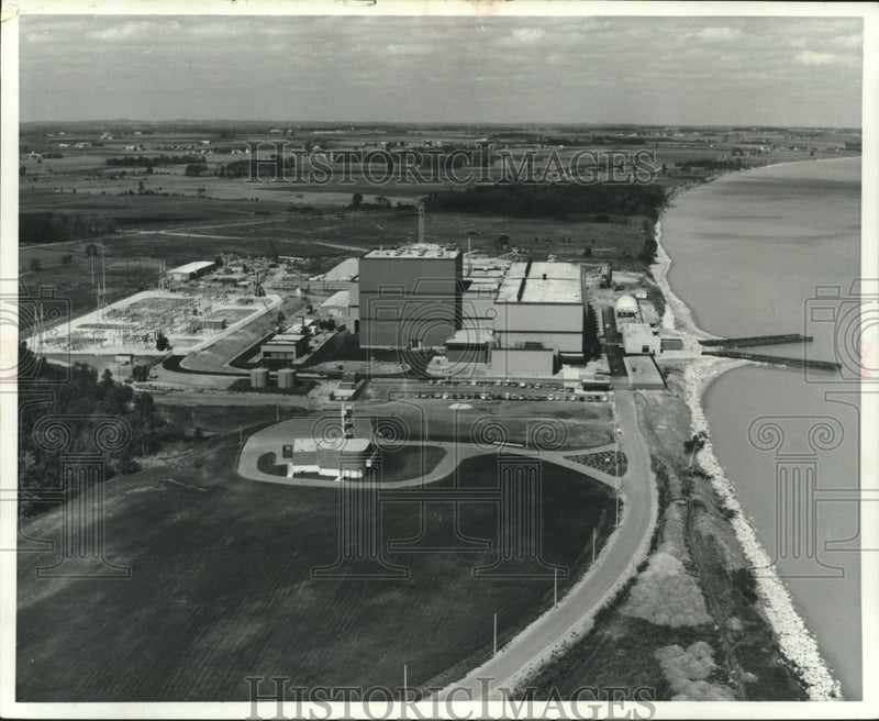 Load image into Gallery viewer, 1971 Press Photo Aerial view of the Point Beach Nuclear Power Plant, Two Rivers.
