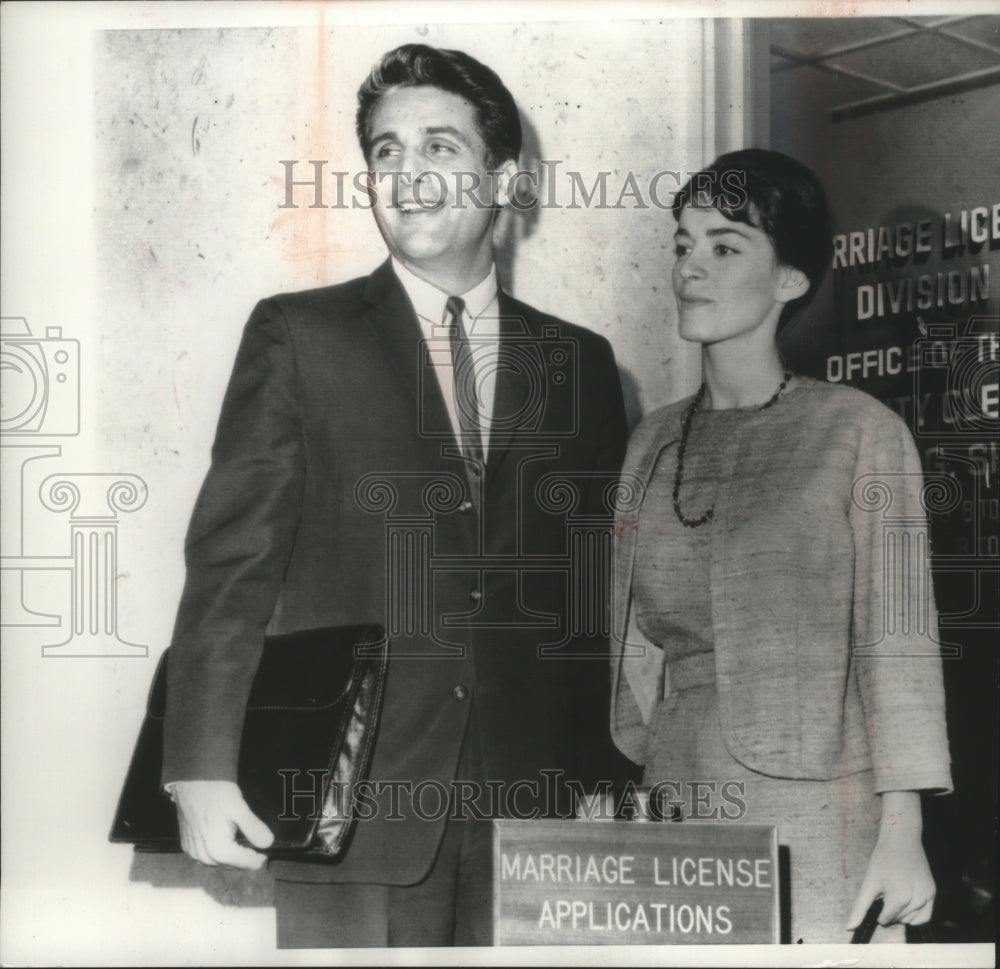 1963 Press Photo Singer Carla Alberghetti And Paul Polena In Los Angeles