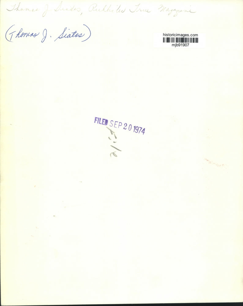 1974 Press Photo Thomas J. Siatos, head shot - mjb91907