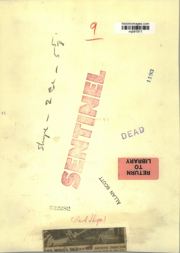 1982 Press Photo Paul Shyre - Miller's New Artistic Director - mjb91911