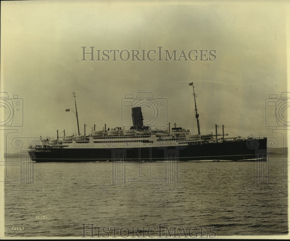 1929 Press Photo Cunard Liner S. S. Tuscania on open water - mjb92697- Historic Images