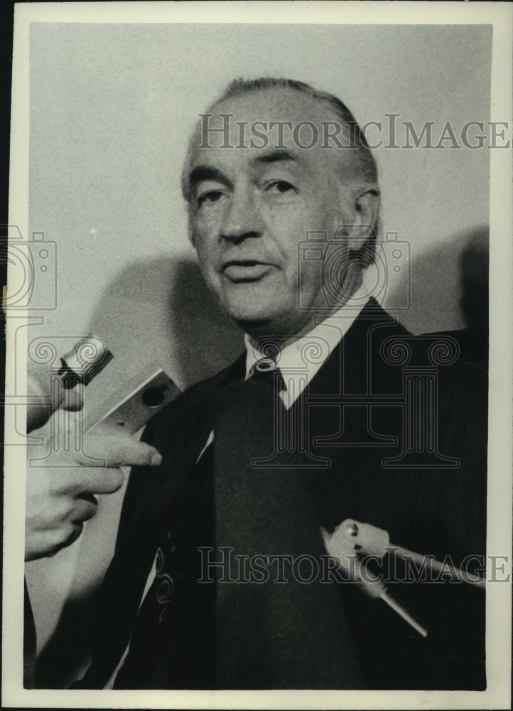 1973 Press Photo Former Secretary of Commerce Maurice H. Sans during Watergate- Historic Images