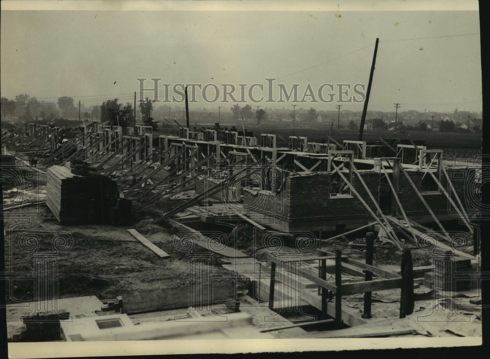 1936 Press Photo Parklawn Housing Project under construction - mjb93578- Historic Images