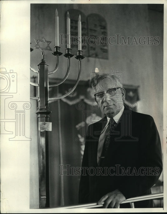 1973 Press Photo Rabbi David S. Shapiro Milwaukee- Historic Images