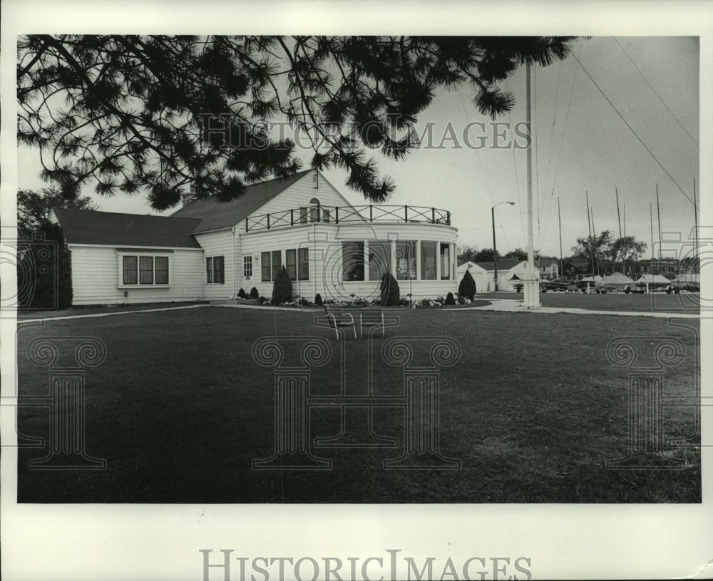 1971 Press Photo New addition to Sheboygan Yact Club on Lake Michigan