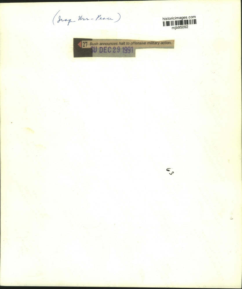 1991 Press Photo Iraqi soldiers - mjb95092