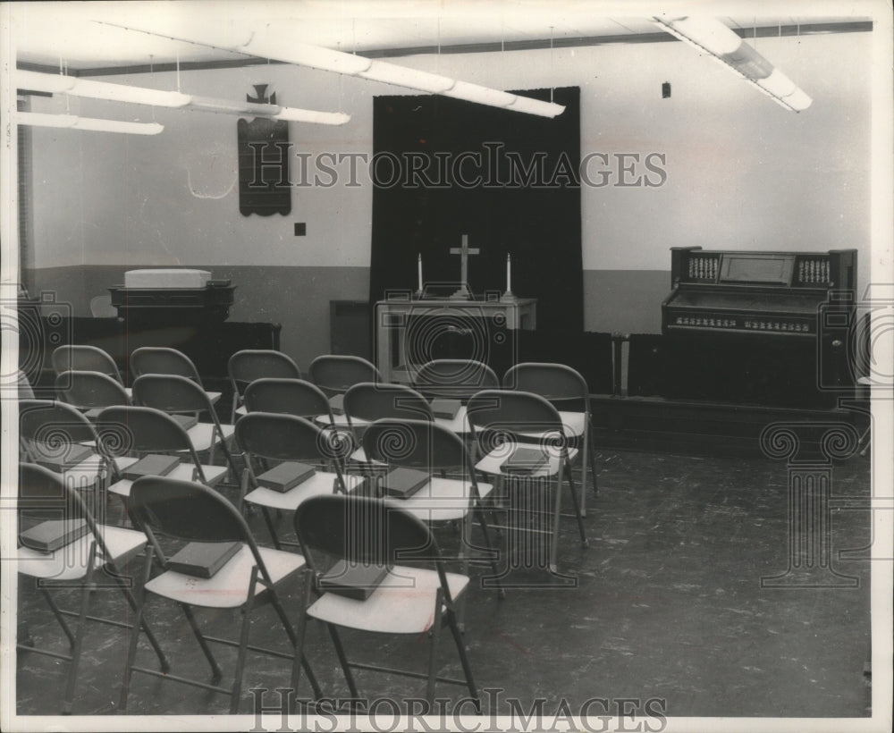 1960 Press Photo Old cheese warehouse converted into church in Preble, Wisconsin- Historic Images