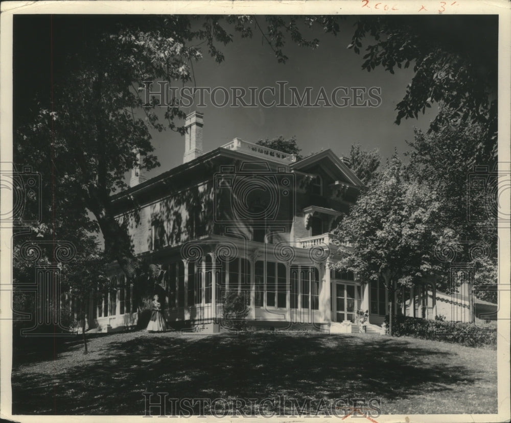 1953 Press Photo Villa Louis, by Hercules Dousman Wisconsin First Millionaire- Historic Images