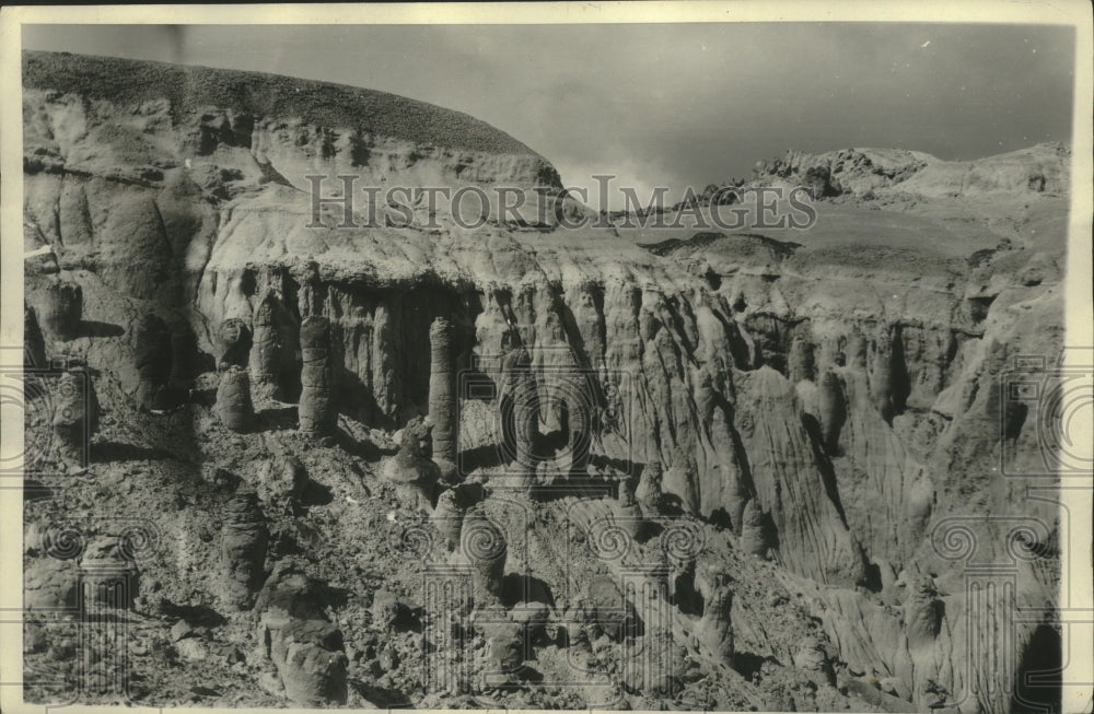 1931 Press Photo Curious rock formations found in South America's Patagonia- Historic Images