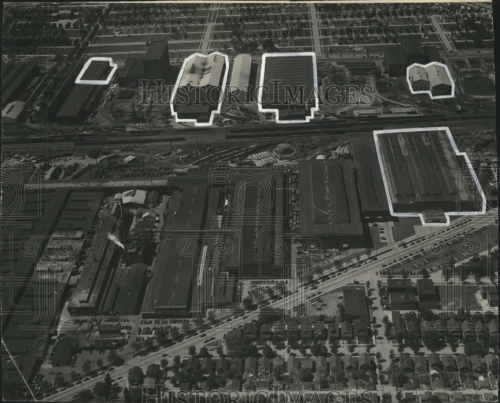 1945 Press Photo Buildings of A.O. Smith Corp.- Historic Images