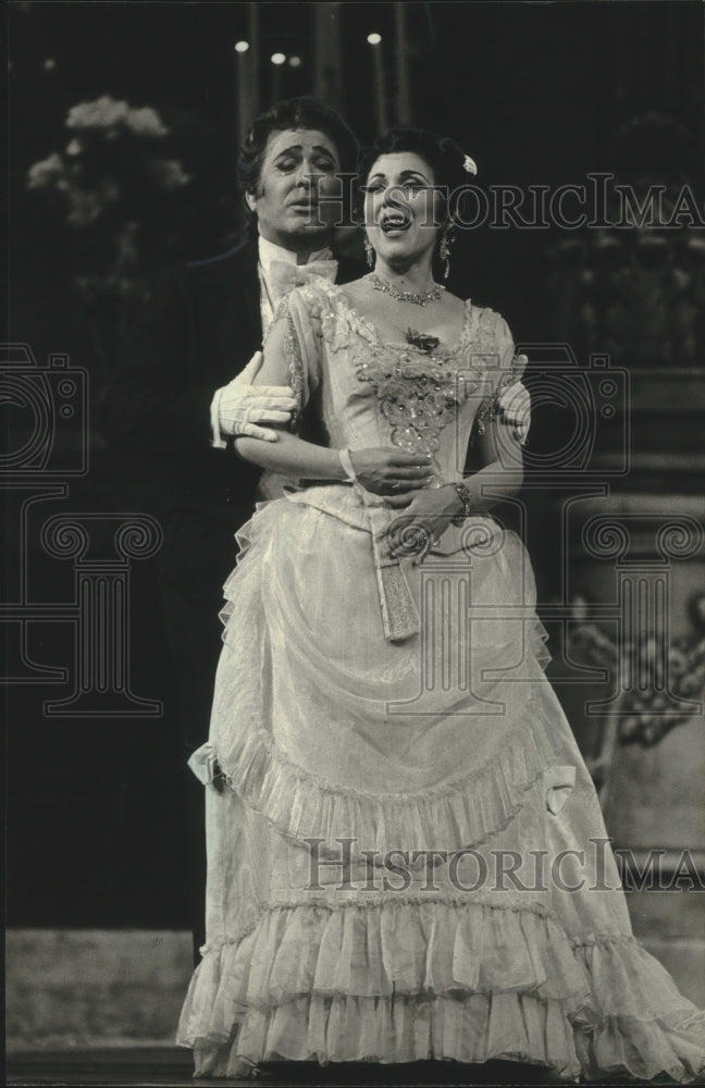 1982 Press Photo Diana Soviera and Enrico di Giuseppe, Florentine Opera Company- Historic Images