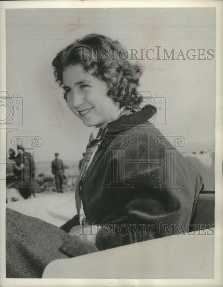 1956 Press Photo A young Princess Sophie of Greece, future wife of Spain's King- Historic Images