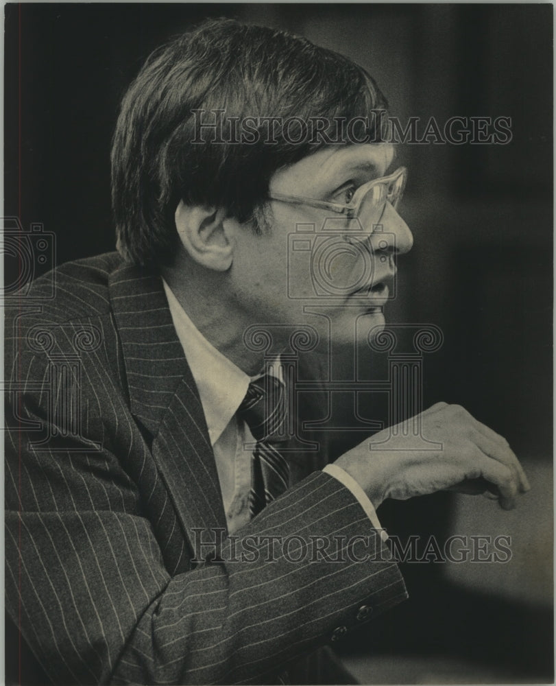 1985 Press Photo Milwaukee Brewers president, Bud Selig - mjb97767- Historic Images