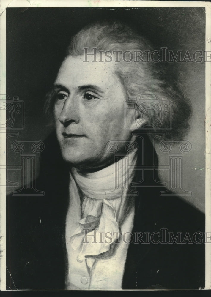 1961 Press Photo Thomas Jefferson enjoyed gardening and farming at his mansion.