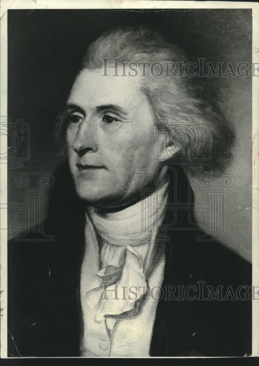 1961 Press Photo Thomas Jefferson enjoyed gardening and farming at his mansion.