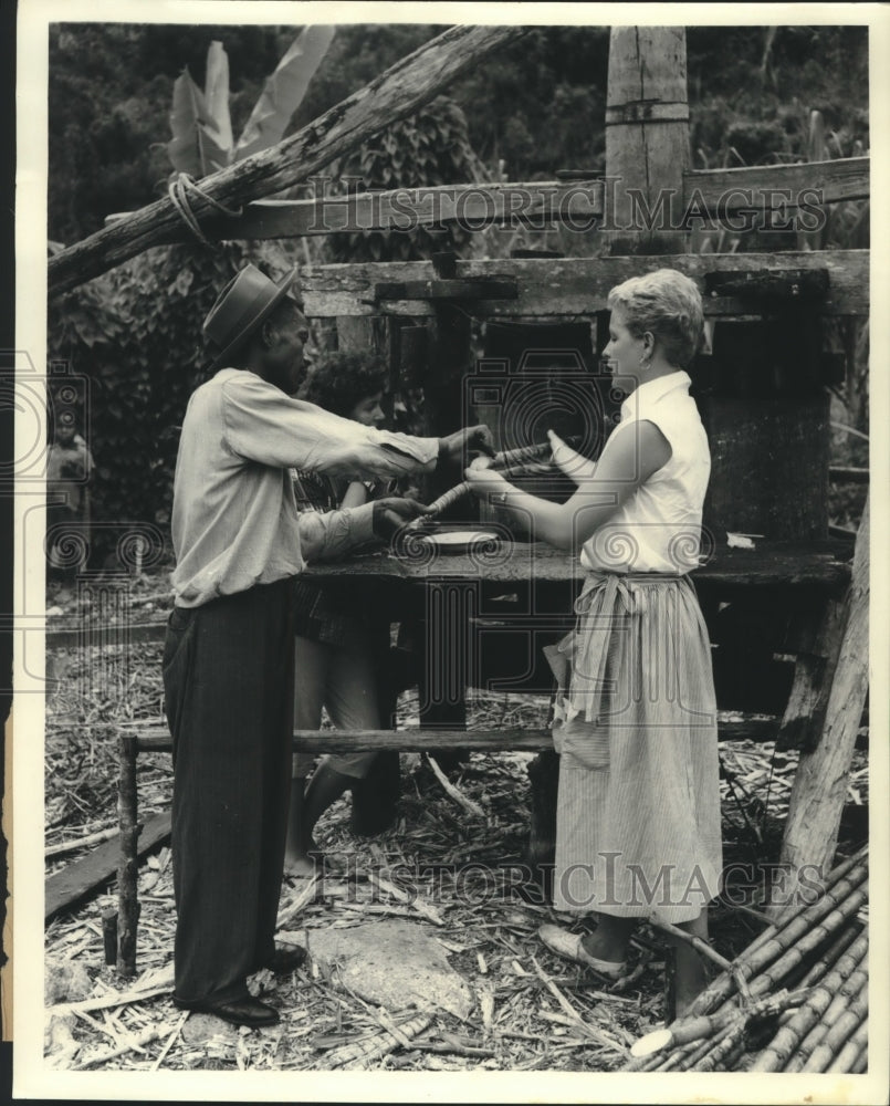 1960 Press Photo Cane Mill at Accompany, capital of Maroon country Jamaica