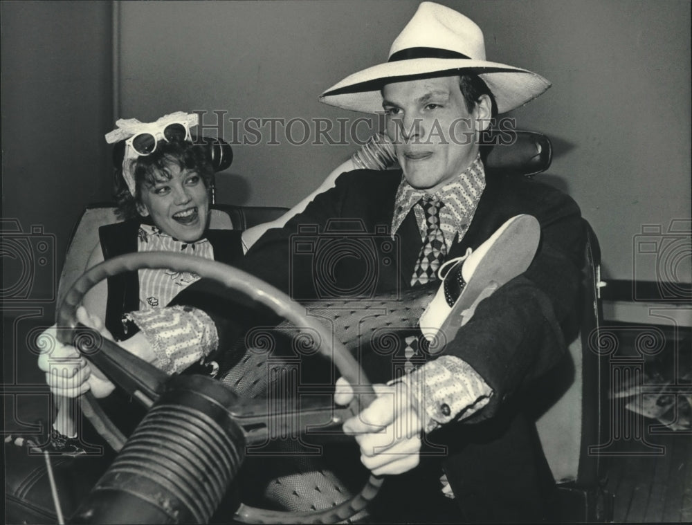 1986 Press Photo Margie Schiller and Andrew Possow in &quot;Wise Blood&quot; - mjb98858- Historic Images