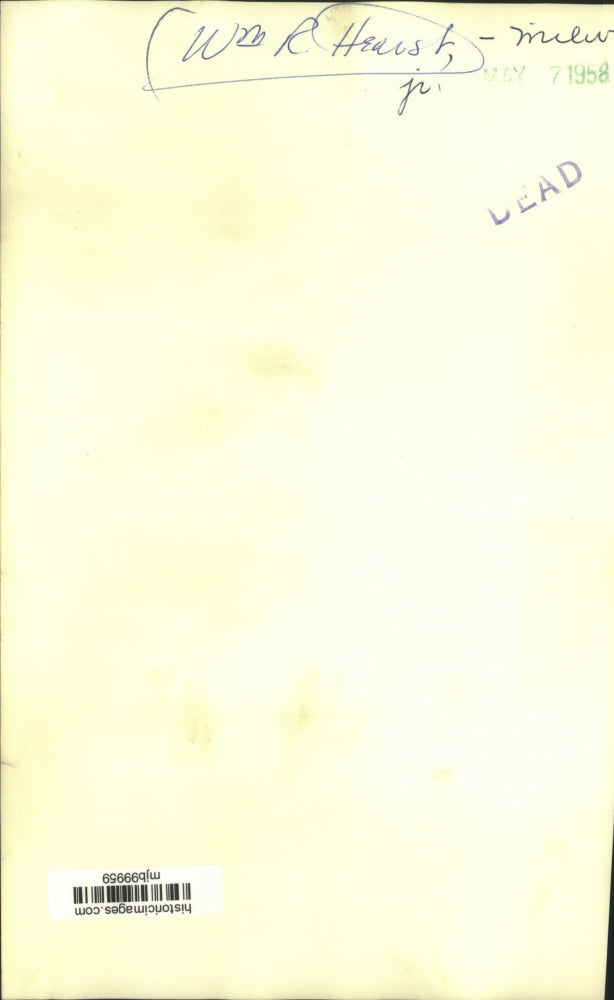 1958 Press Photo William R. Hearst, Jr in Milwaukee - mjb99959