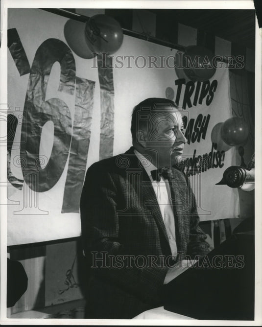1961 Press Photo Wisconsin hotel, circulation dinner, Harry Sonneborn