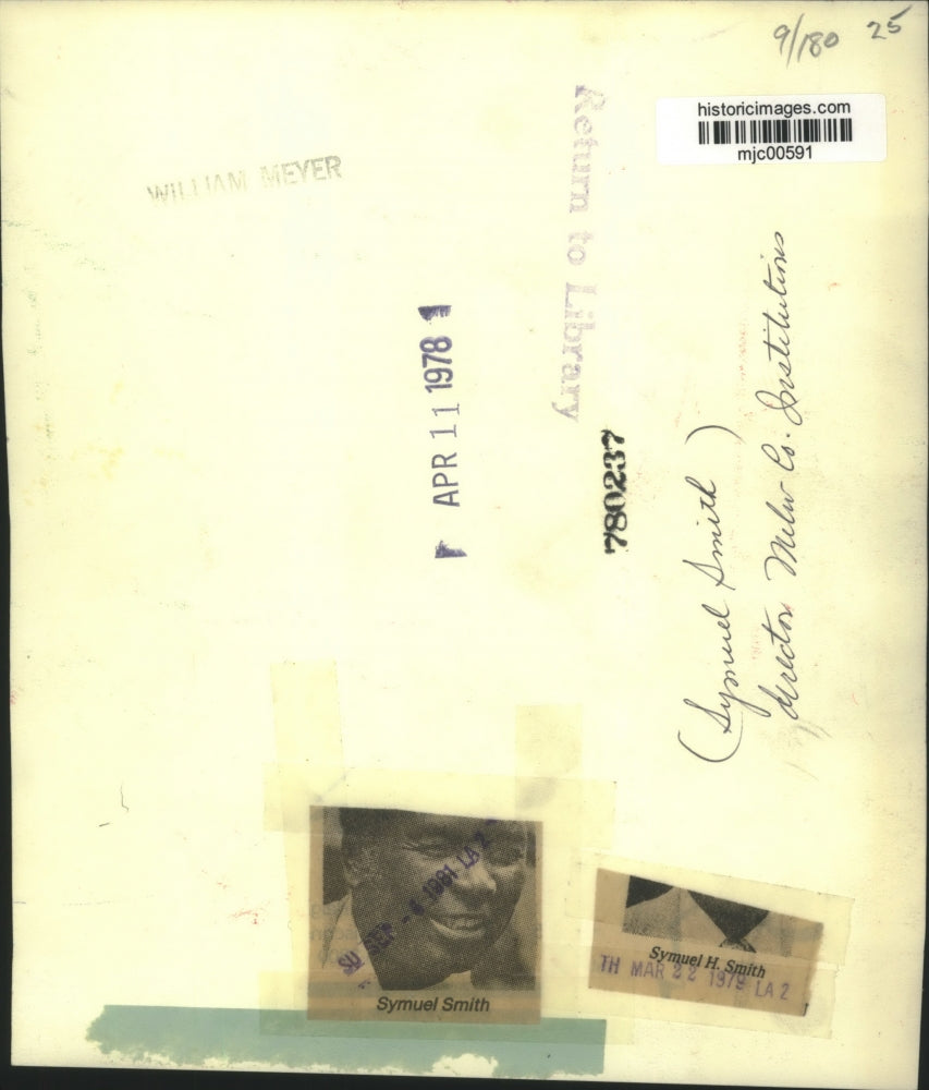 1978 Press Photo Symuel H. Smith, Director of Milwaukee County Institutions