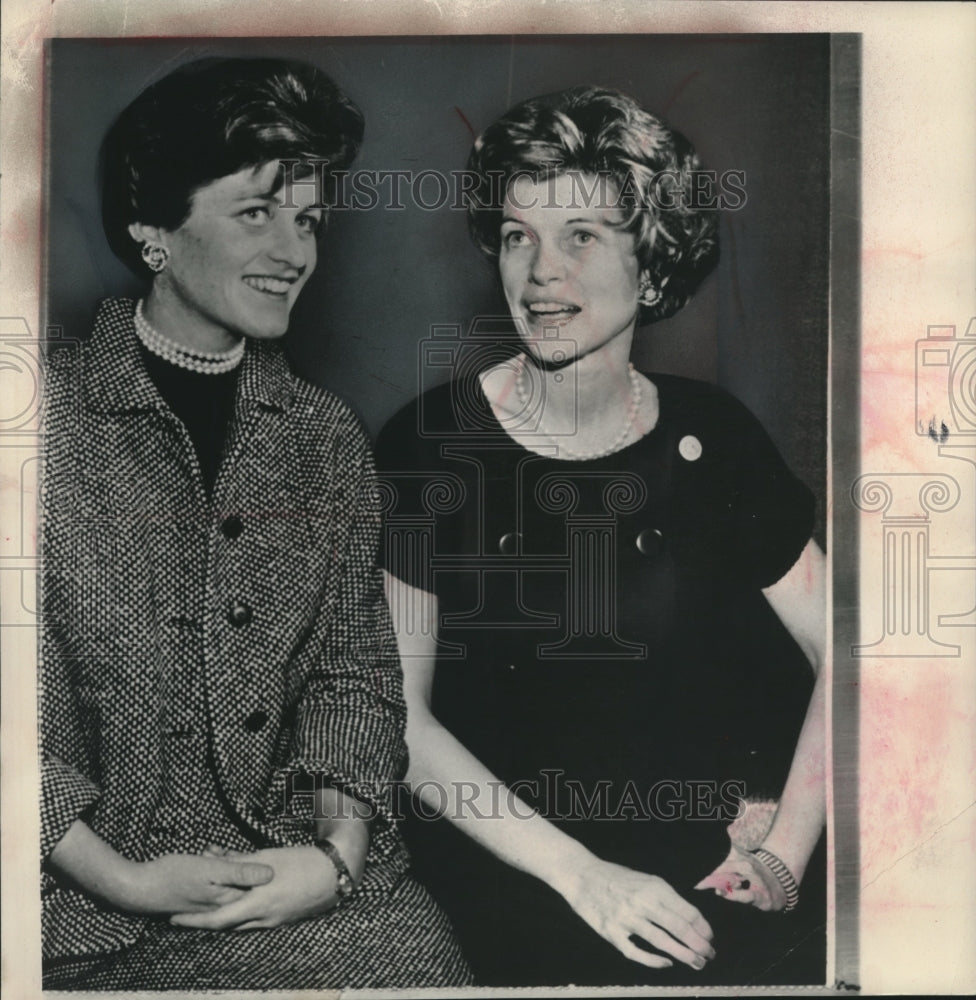 1962 Press Photo Jean Kennedy Smith and Eunice Kennedy Shriver - mjc00641- Historic Images