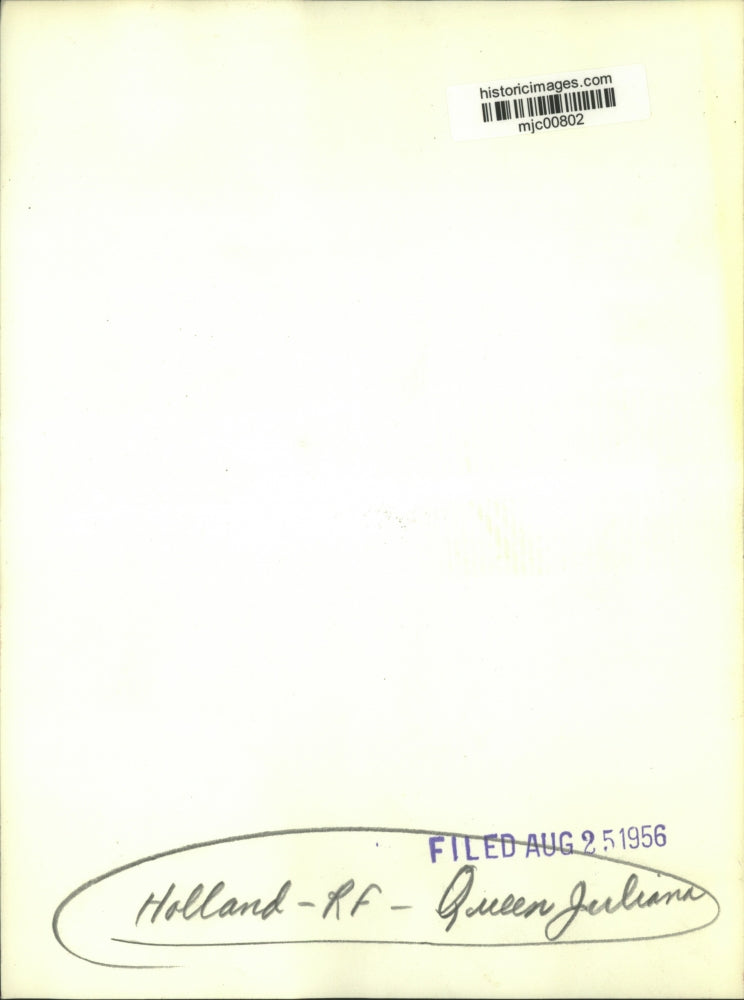 1956 Press Photo Holland's Queen Juliana broken with faith healer Greet Hofmans