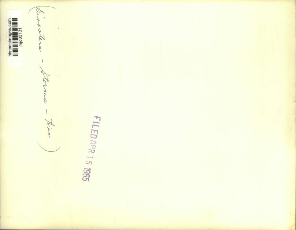 1965 Press Photo Four Walls Stand of Joseph Hauser Home After Tornado Hit