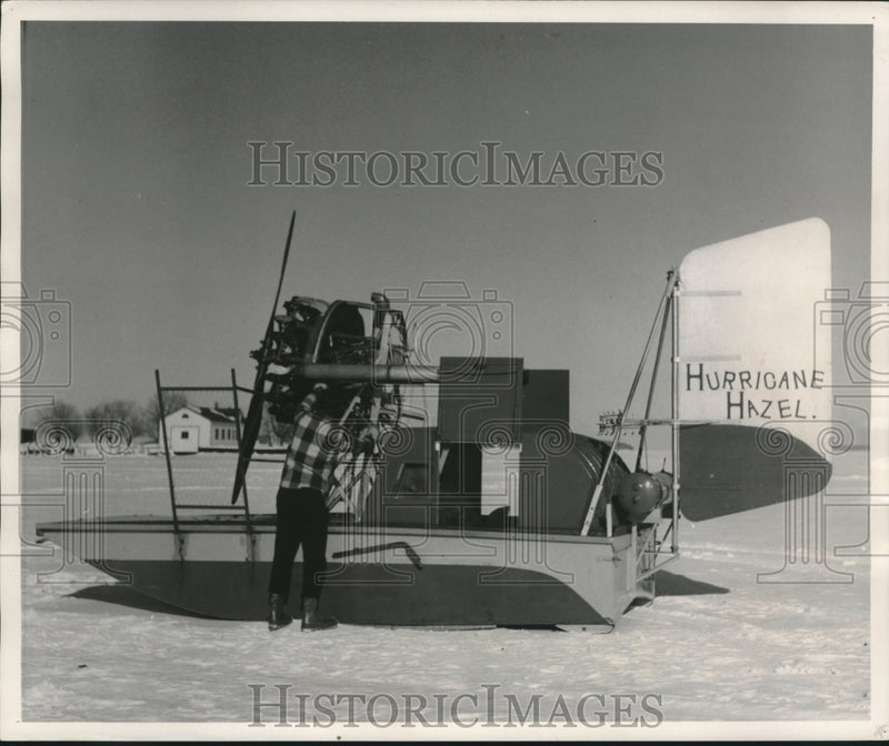 Load image into Gallery viewer, 1956 Press Photo Sled Hurricane Hazel - mjc04764

