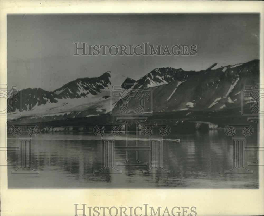 1928 Press Photo Kings Bay Spitzbergen, Norway - mjc05403- Historic Images