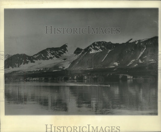 1928 Press Photo Kings Bay Spitzbergen, Norway - mjc05403- Historic Images
