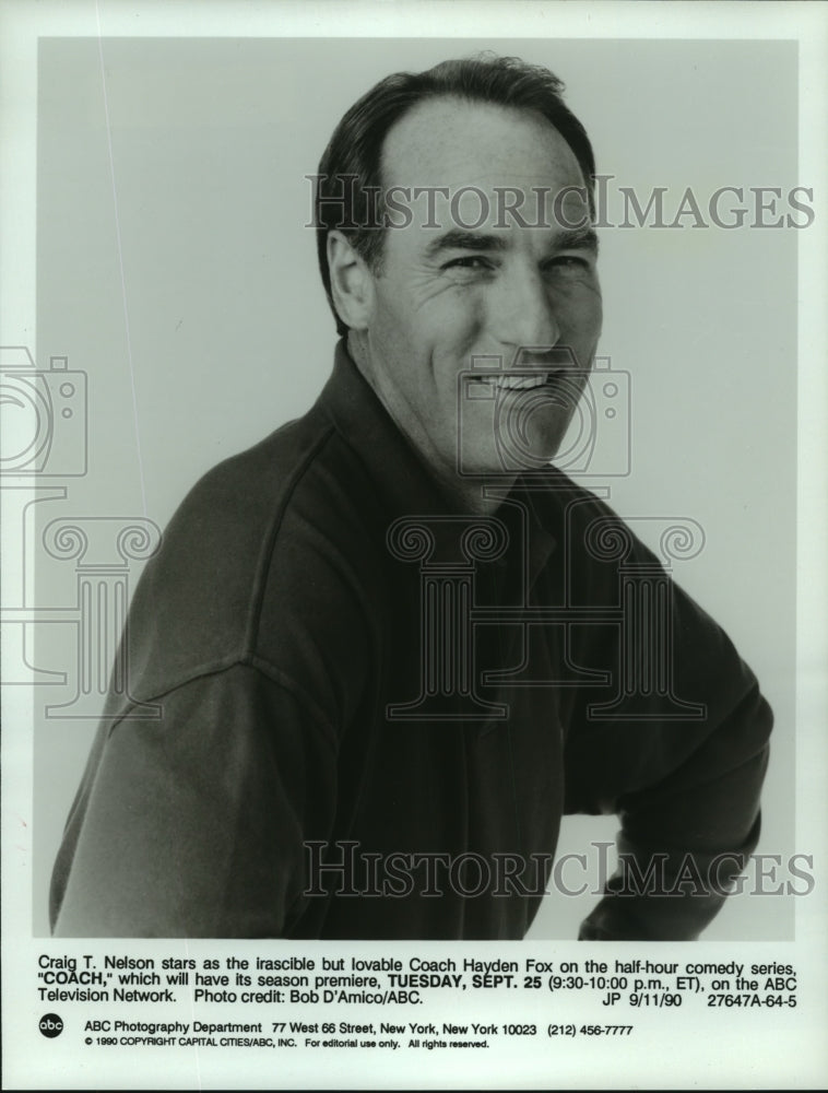 1990 Press Photo Craig Nelson Stars In &quot;Coach&quot; - mjc06272- Historic Images