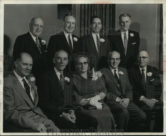 1958 Press Photo Five Wisconsin residents honored at farm & home dinner- Historic Images