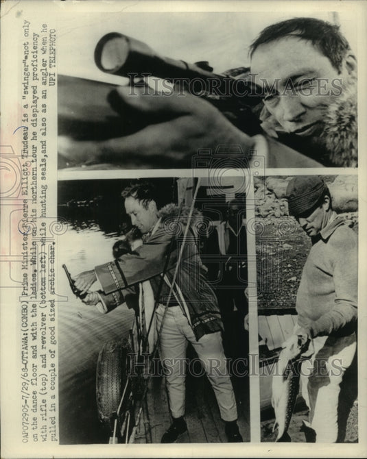 1968 Press Photo Canadian Prime Minister Pierre Trudeau, northern Canada tour- Historic Images