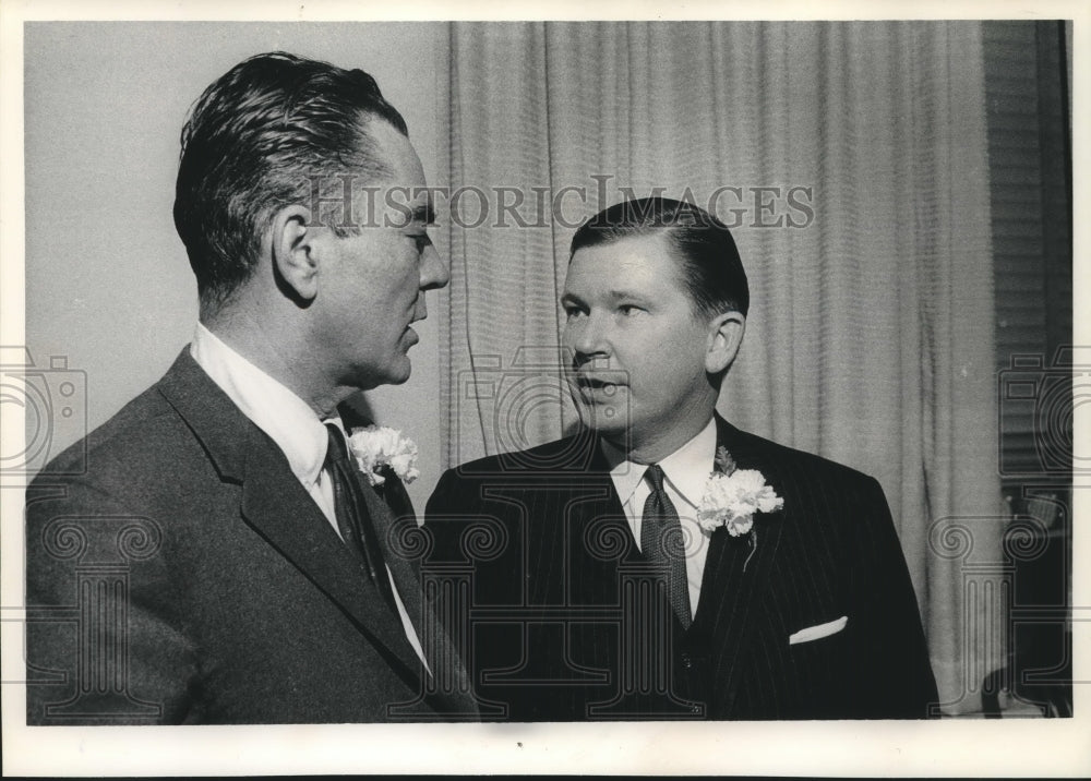 1964 Press Photo John W. Byrnes Speaking With John G. Tower - mjc10162- Historic Images