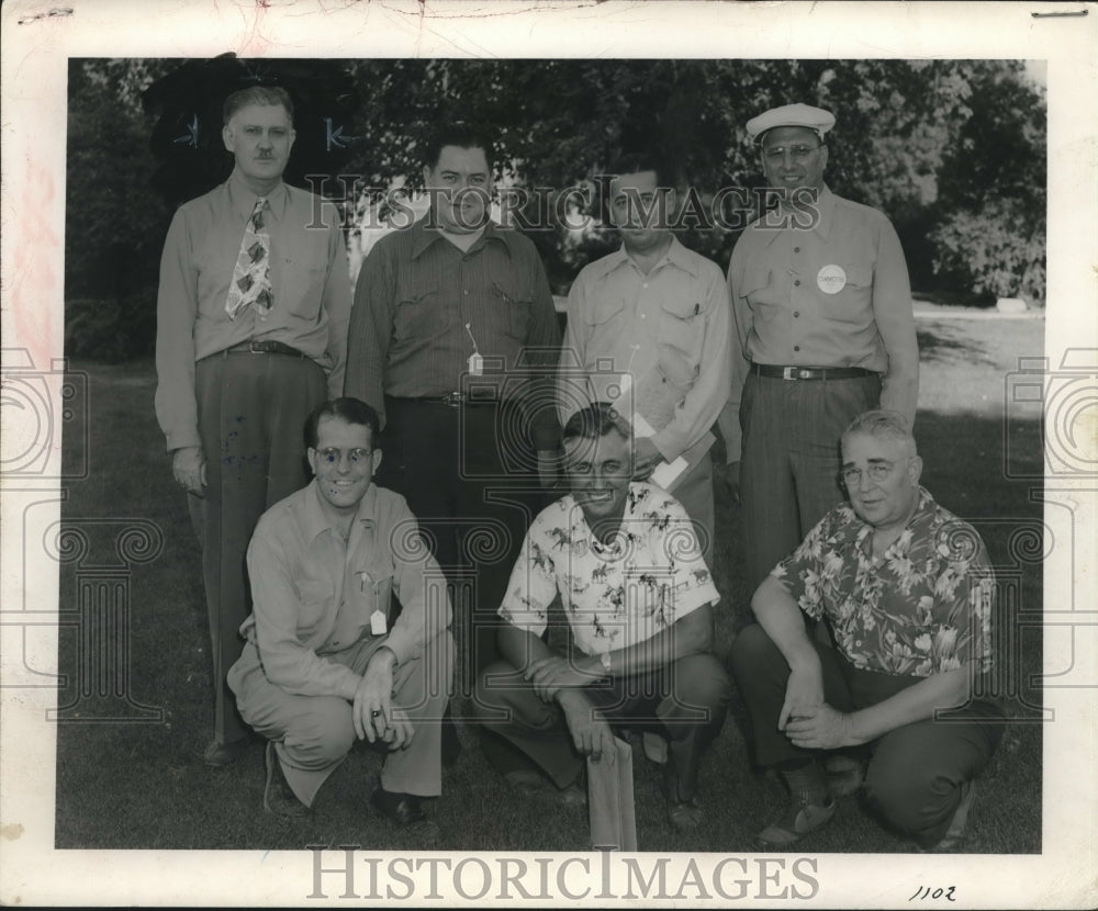 1956 Press Photo Group of bowlers - mjc10296