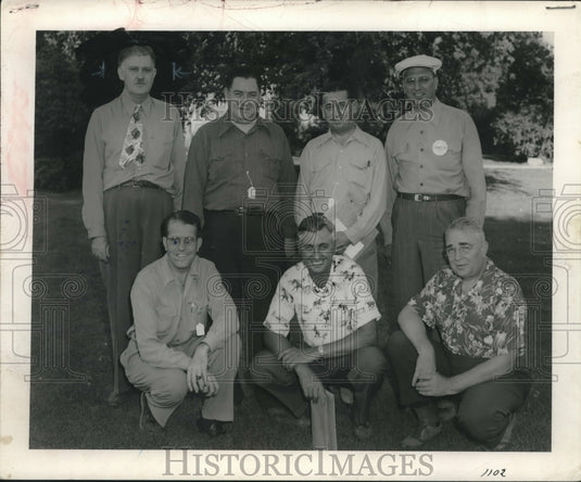 1956 Press Photo Group of bowlers - mjc10296