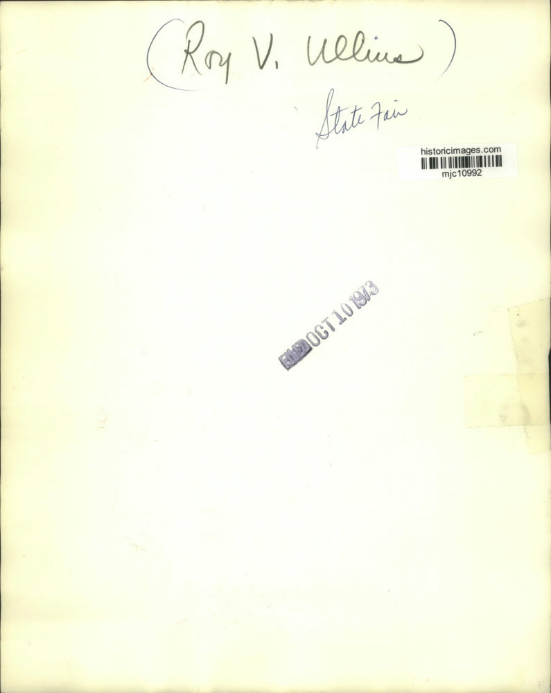 1973 Press Photo Roy V. Ullius, State Fair - mjc10992