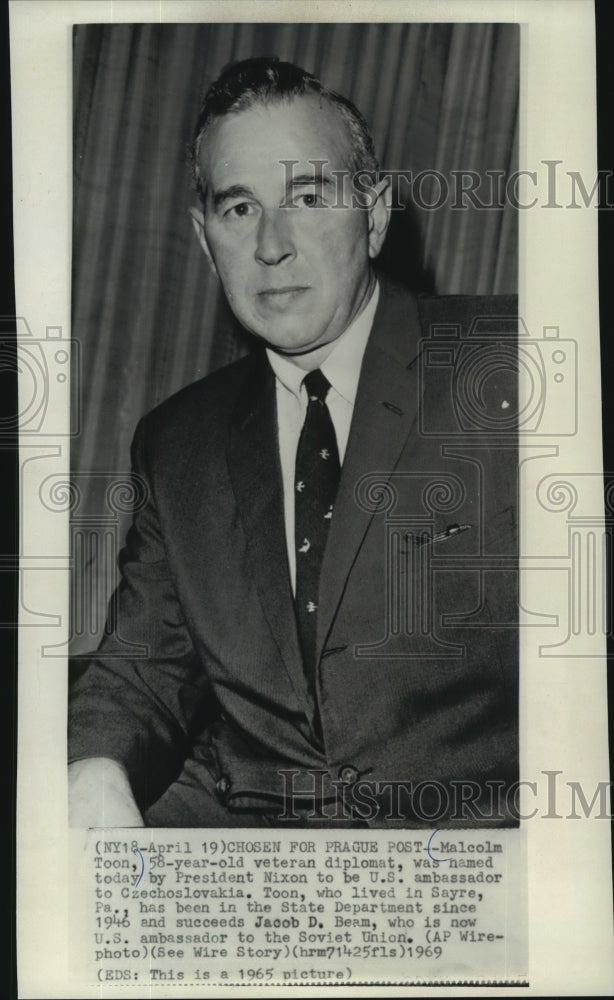 1965 Press Photo Malcolm Toon to be United States Ambassador to Czechoslovakia