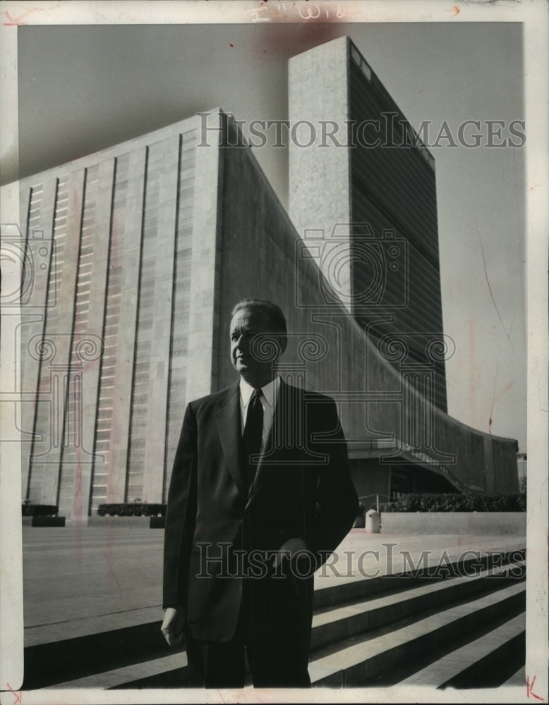1956 Press Photo Dag Hammarskjold, secretary general of the United Nations