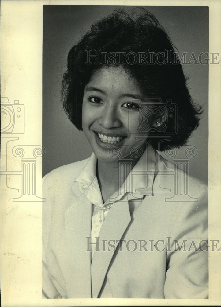 1986 Press Photo Chuti Tiu of West Allis winner of Milwaukee Junior Miss pageant- Historic Images