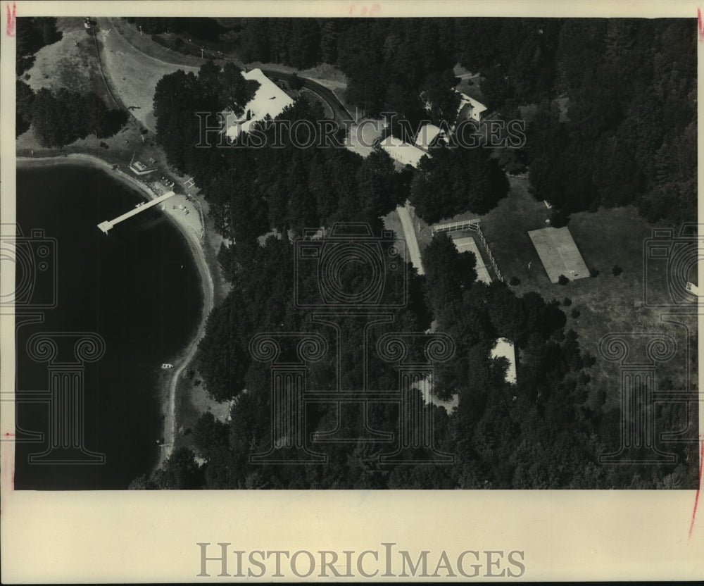 1975 Press Photo Aeriel view of complex of buildings, James Hoffa  Disappearance- Historic Images