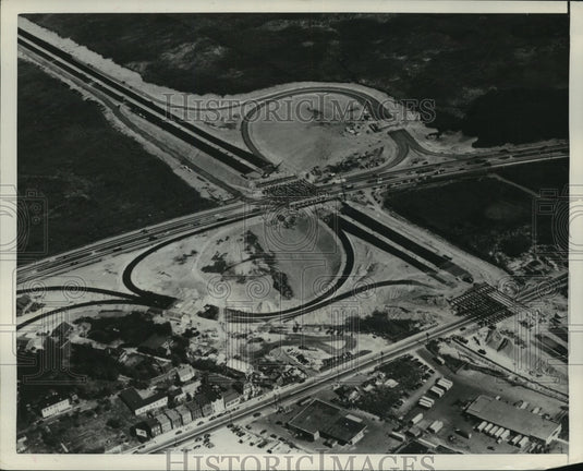 1953 Press Photo New Jersey turnpike extends under the Hudson River to New York.- Historic Images