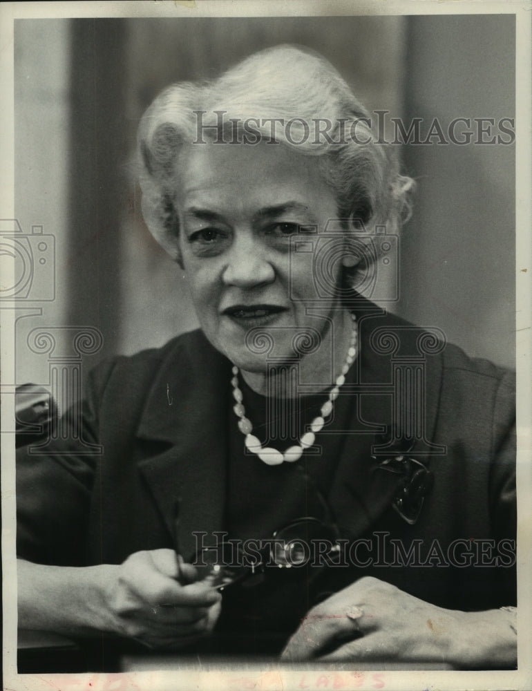 1967 Press Photo Senator Margaret Chase Smith of Maine - mjc13988