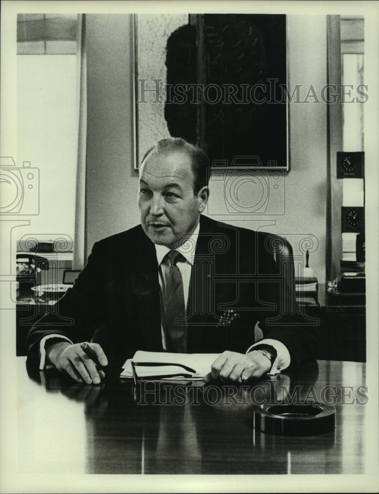 1968 Press Photo Robert Sarnoff, President &amp; Chief Executive Officer at RCA- Historic Images