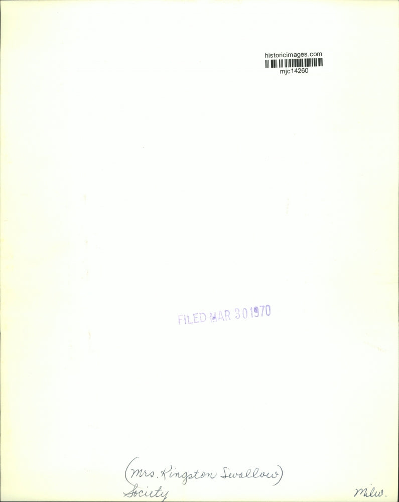 1970 Press Photo Mrs. Kingston Swallow, Milwaukee, Wisconsin - mjc14260