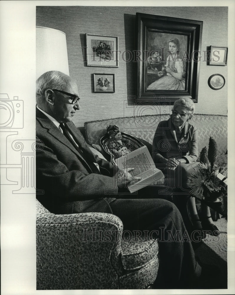 1965 Press Photo Mrs. Sari Szekely, Son Dr. Nicolas Dobo, Milwaukee, Wisconsin- Historic Images
