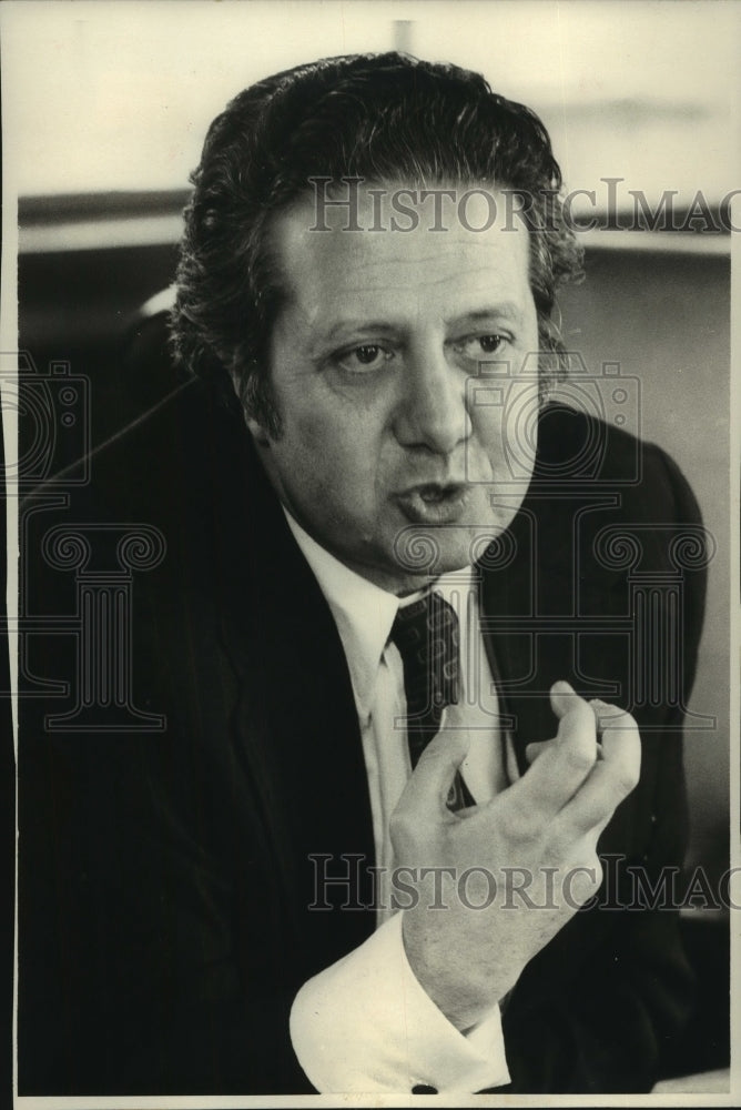1974 Press Photo Mario Soares, Portuguese Socialist Party, in London - mjc14349